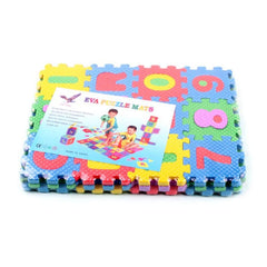 Toyvian 36-piece mini number alphabet puzzle on table for learning