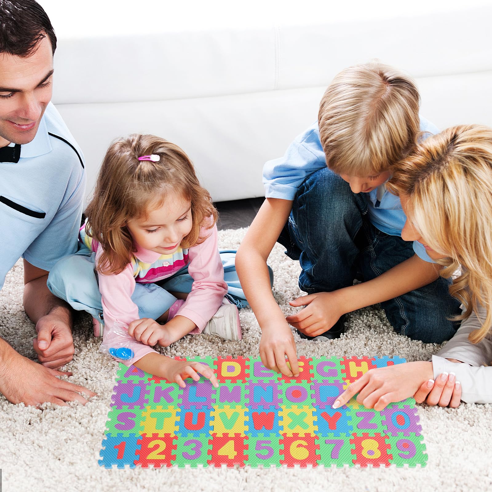 Toyvian alphabet and numbers pieces for hands-on learning