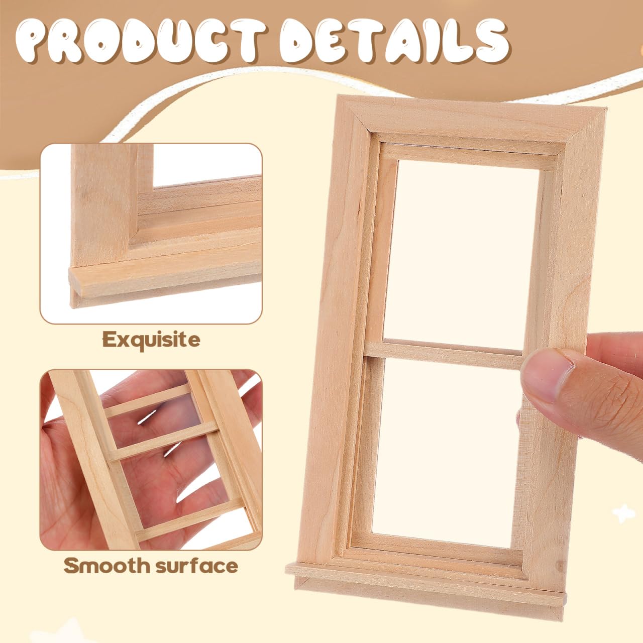 Toyvian assemble-disassemble window frame offers flexible decorating options.