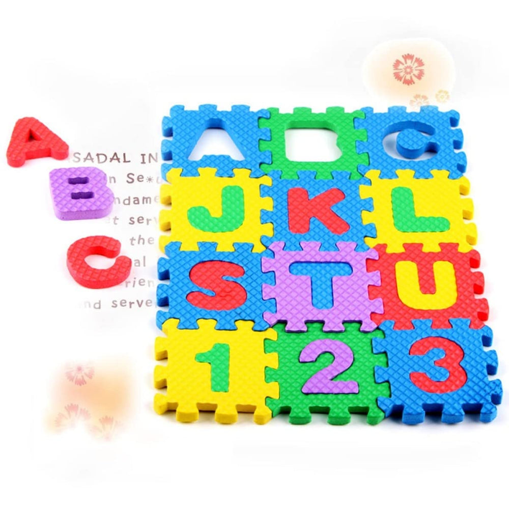 Toyvian baby foam play mat on table for tabletop activities