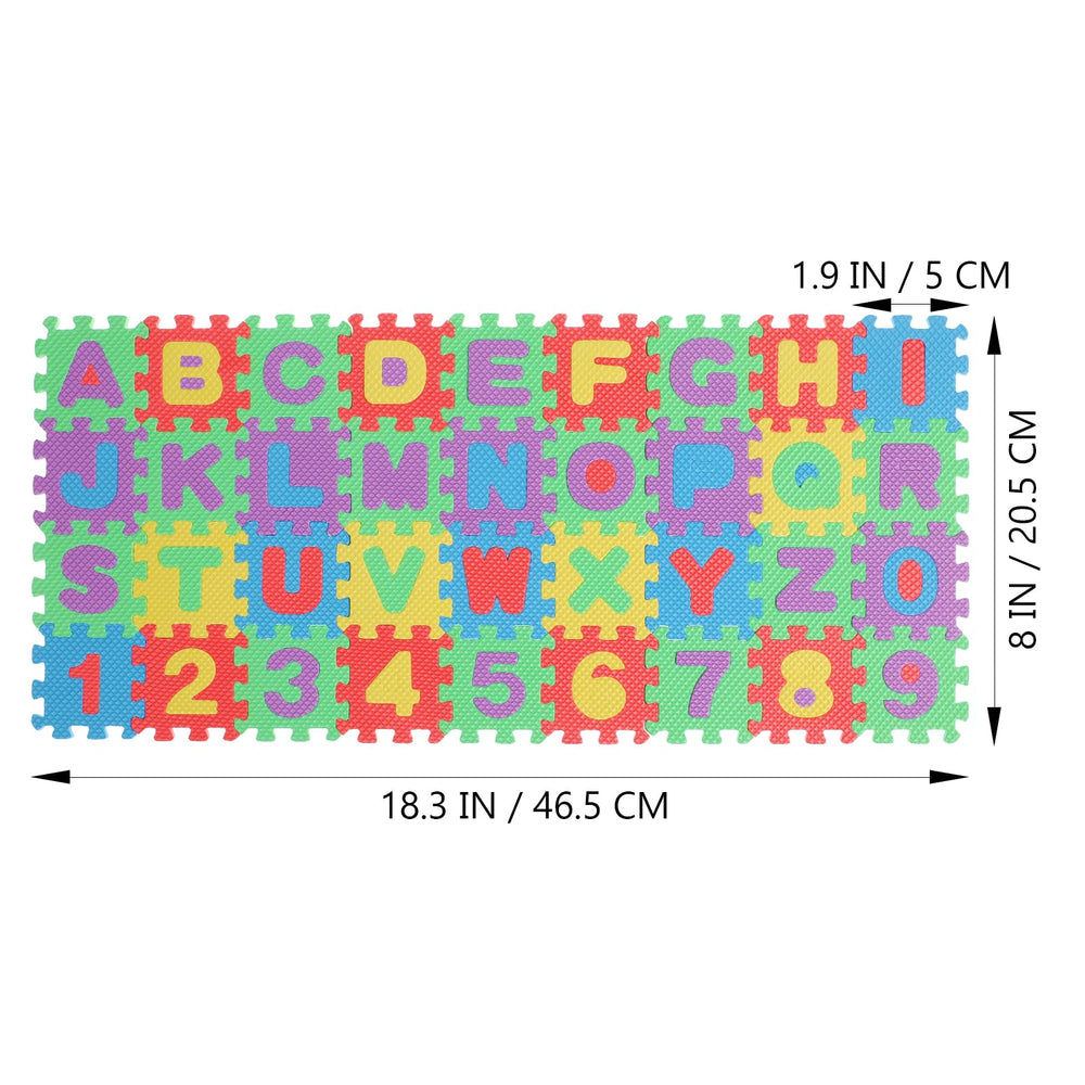 Toyvian size note 54x24 cm compact learning mat footprint