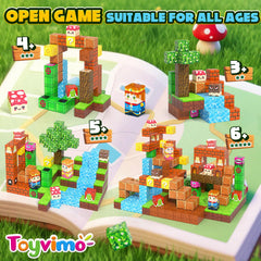 Toyvimo 150-block set with storage bag ready for travel and mess-free play