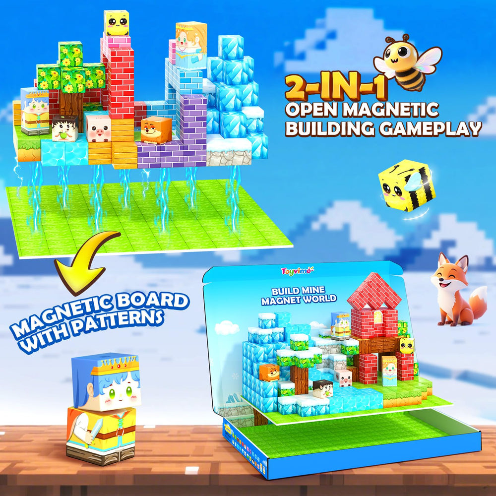 Toyvimo colorful blocks stimulate visual engagement and tactile exploration.