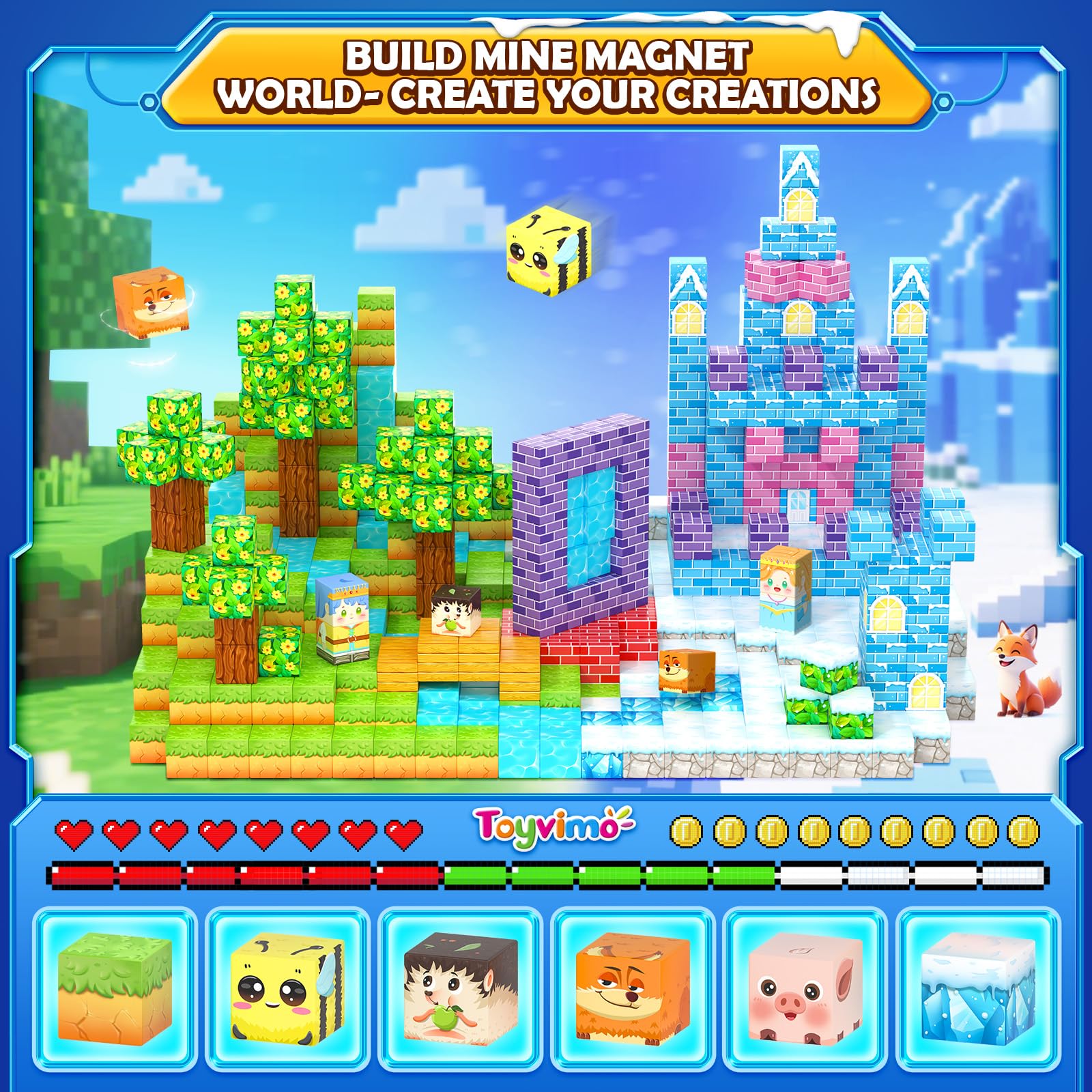 Toyvimo ice world entrance invites imaginative exploration and problem solving.
