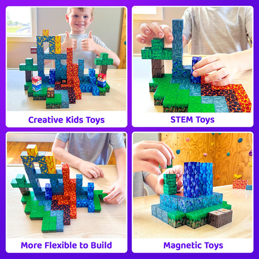 Toyvimo UV-print blocks close-up show bright colors ideal for early learning.