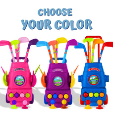 ToyVelt Toddler Golf Set blue golf set promotes active home fun