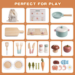 Toywoo gift packaging makes this toddler cooking set an ideal present