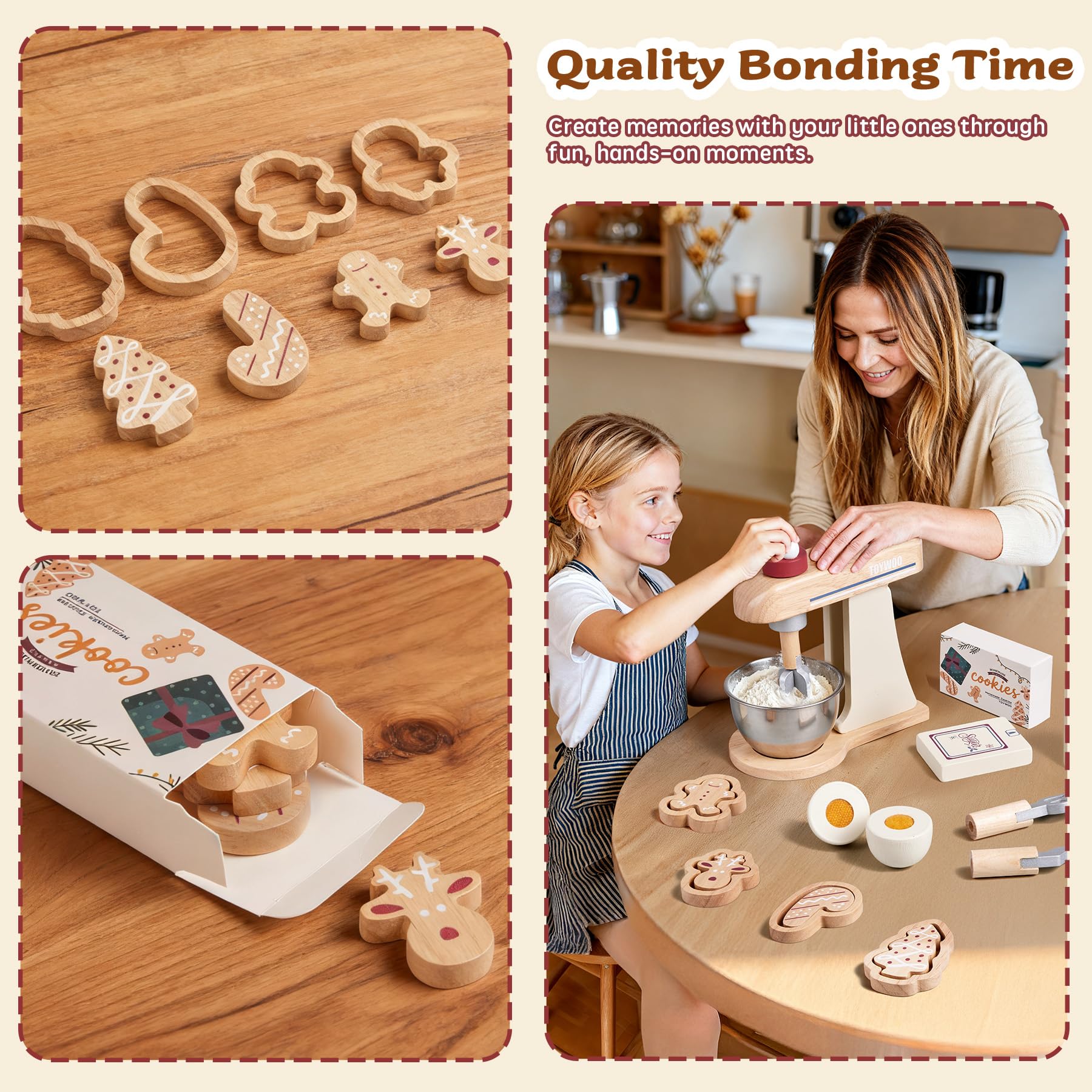 Toywoo mixer used in cooperative kitchen pretend play among kids