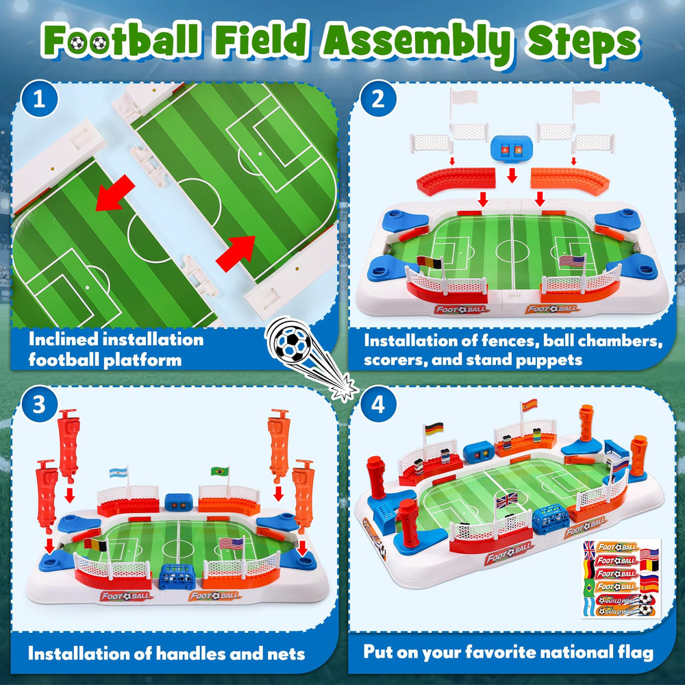 Toyze foosball table in play, boosting reaction speed and coordination.