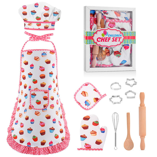 Toyze chef hat for kids with adjustable fit during pretend cooking