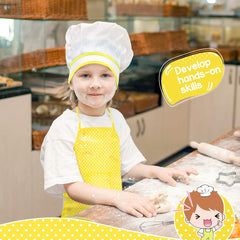 Toyze chef apron with adjustable neck and front pocket supports growing kids