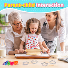 Toyze kids cooking set featuring apron and cookbook for beginner chefs.