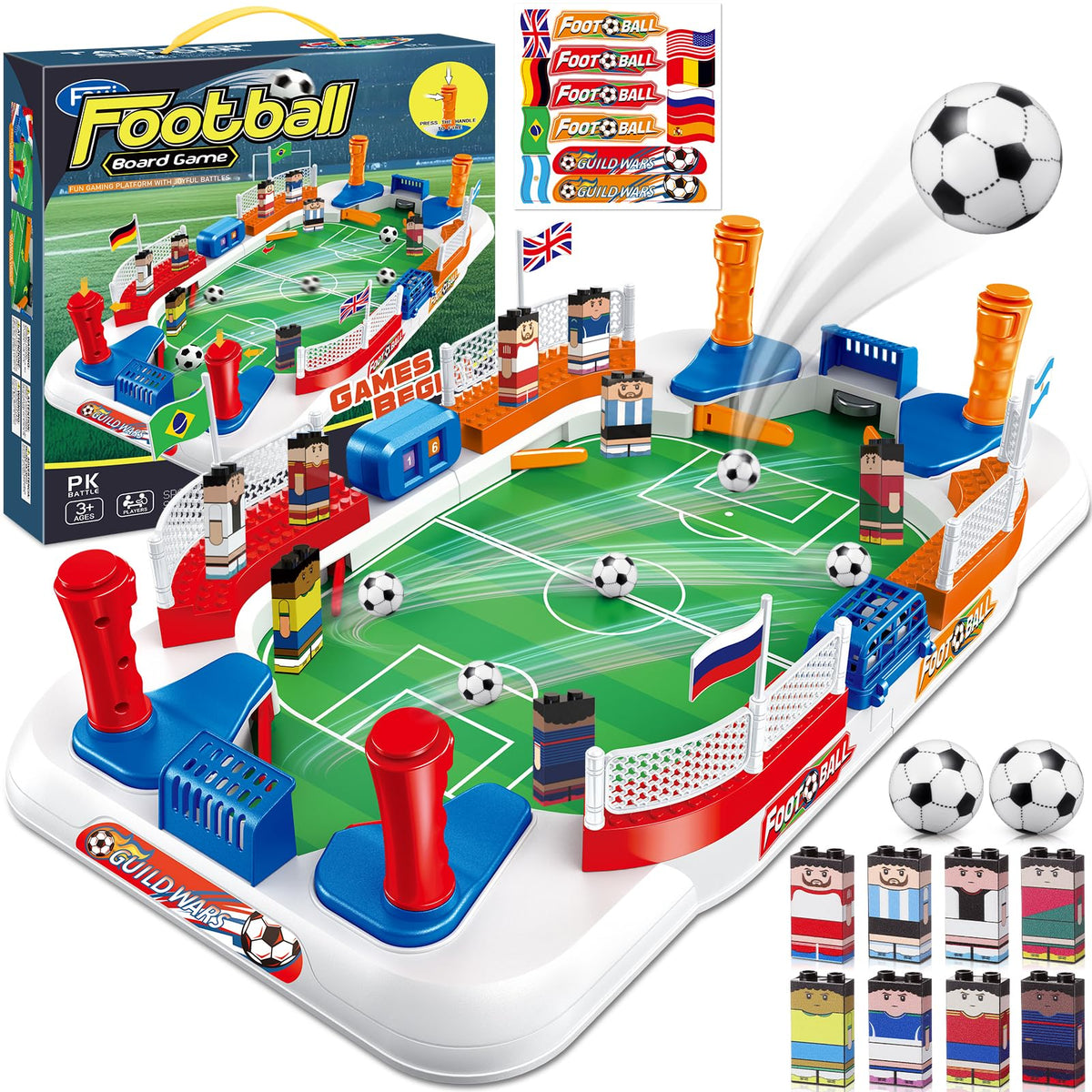 Toyze Soccer Board Game figures ready for action during screen-free play.