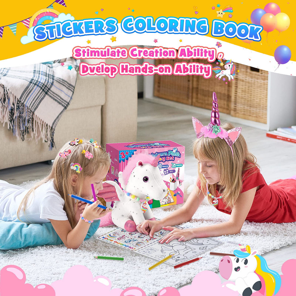 Toyze unicorn hair clips (10) for colorful creative styles