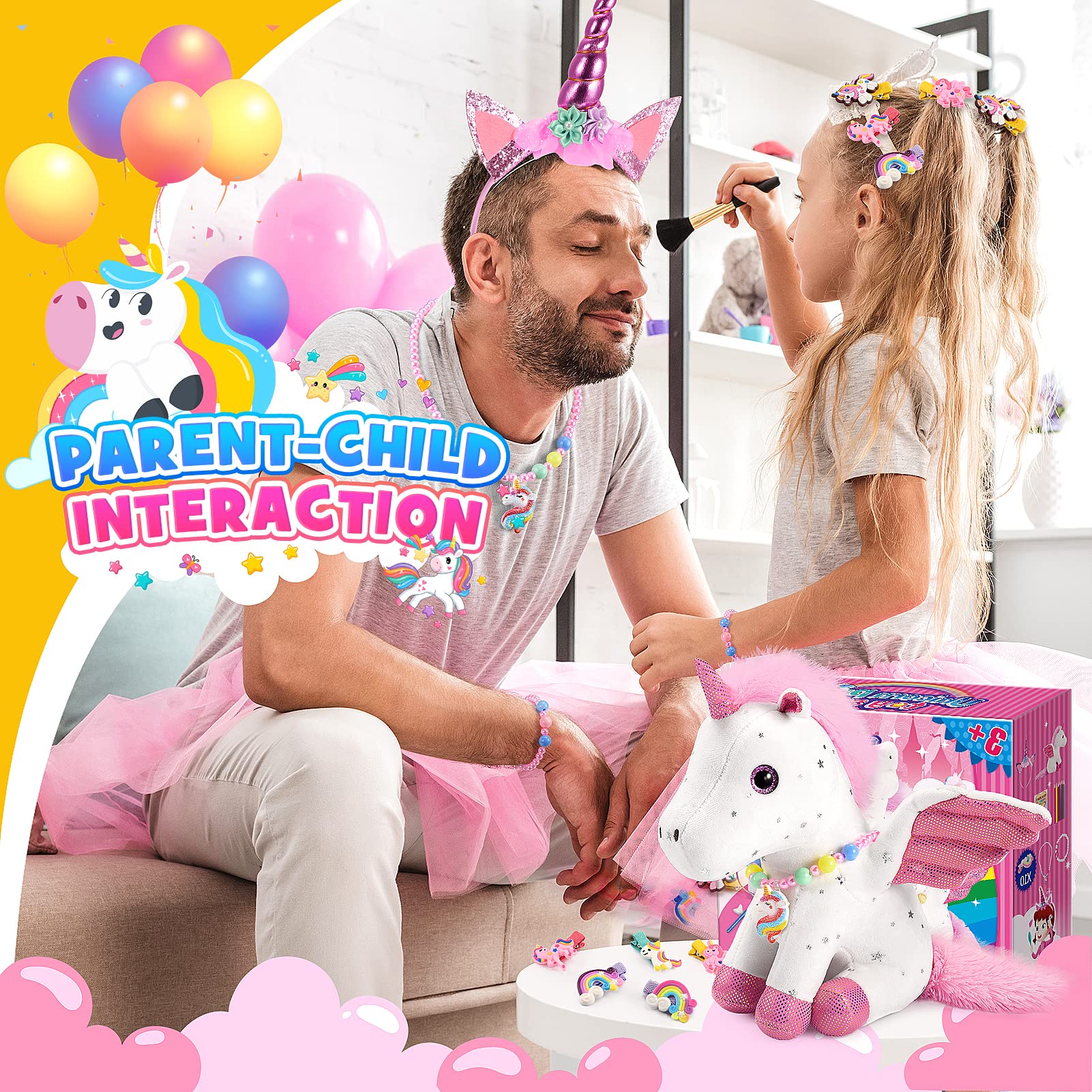 Toyze unicorn sparkly headband for dress-up pretend play