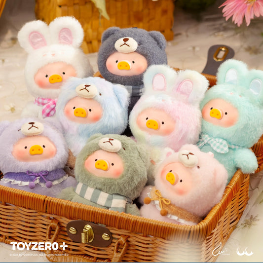 TOYZERO plush keychain mystery box unveils adorable characters for bags and keys.