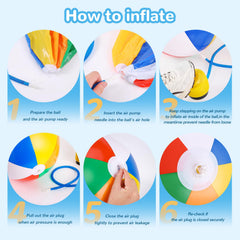 TPCHOIE bulk pack of eight beach balls for big group celebrations and events.