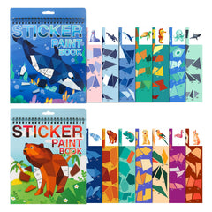 TPQKA Ocean sticker page 1 — colorful sea creatures spark creativity during sticker play