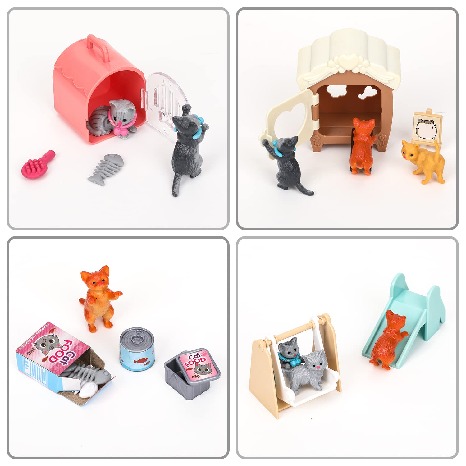 TQQFUN cat playset makes a thoughtful birthday gift for kids