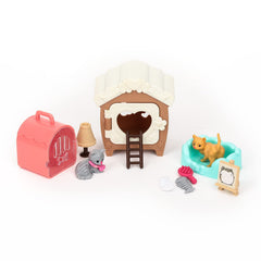TQQFUN cat figures with realistic details for lifelike play