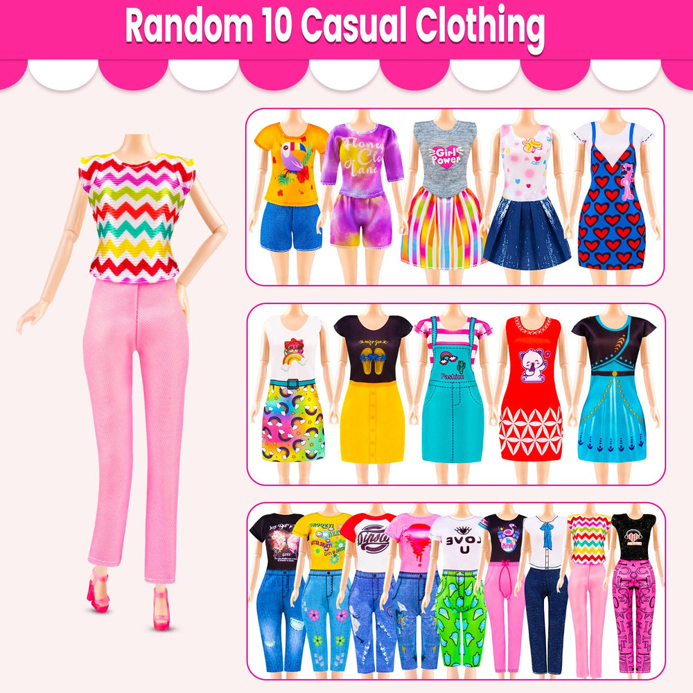 TQRAZ clear hangers help organize tiny outfits neatly.