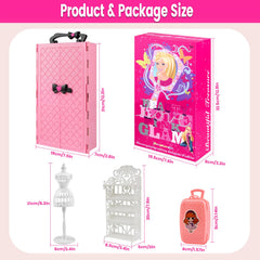 TQRAZ fashion-dresses set for stylish interchangeable looks during play
