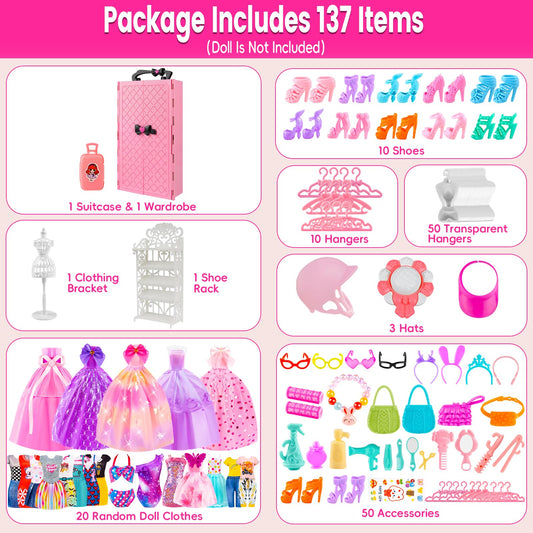 TQRAZ princess-dresses display enabling imaginative storytelling with dolls