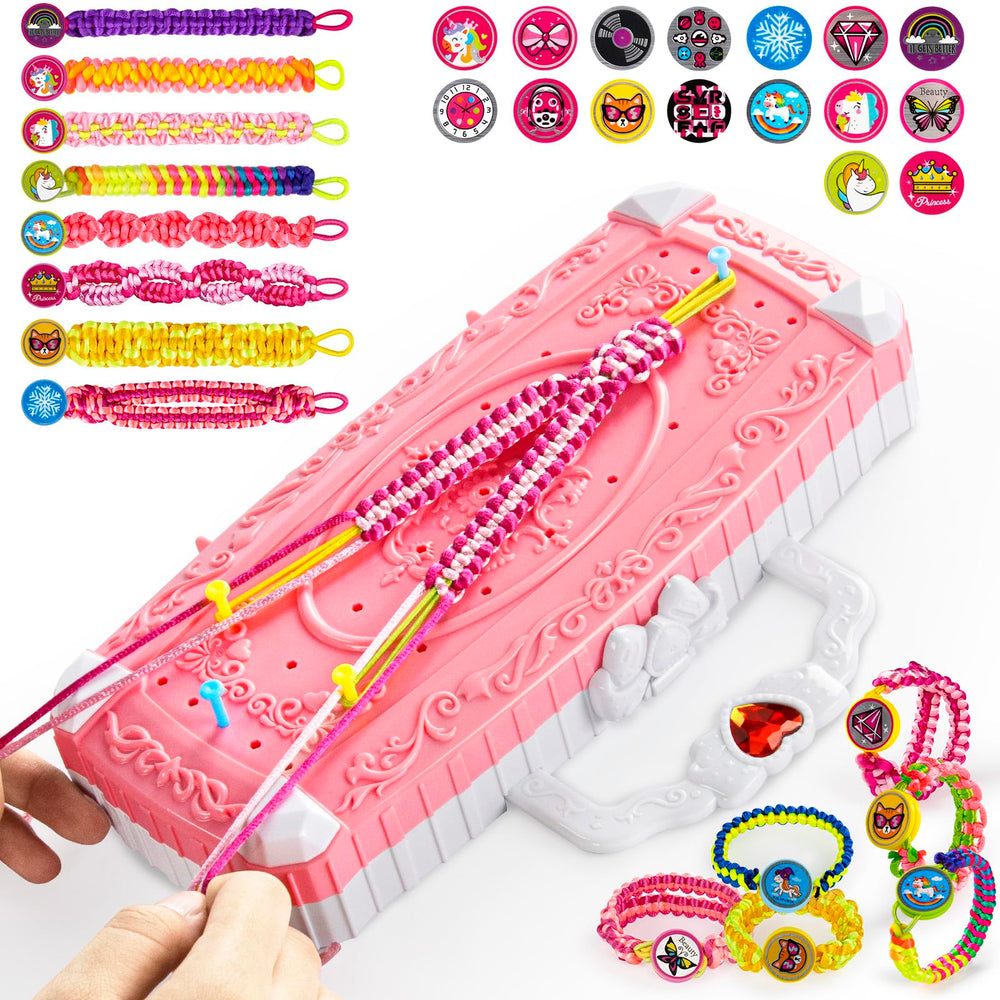TQRAZ bracelet loom for neat weaving and quick, colorful designs.
