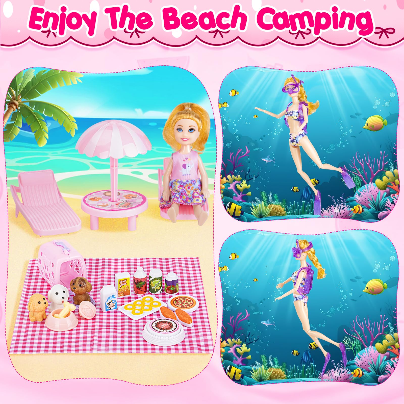 TQRAZ diving-suit accessory for underwater doll role-play