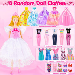 TQRAZ princess dress outfit for elegant doll dress-up moments