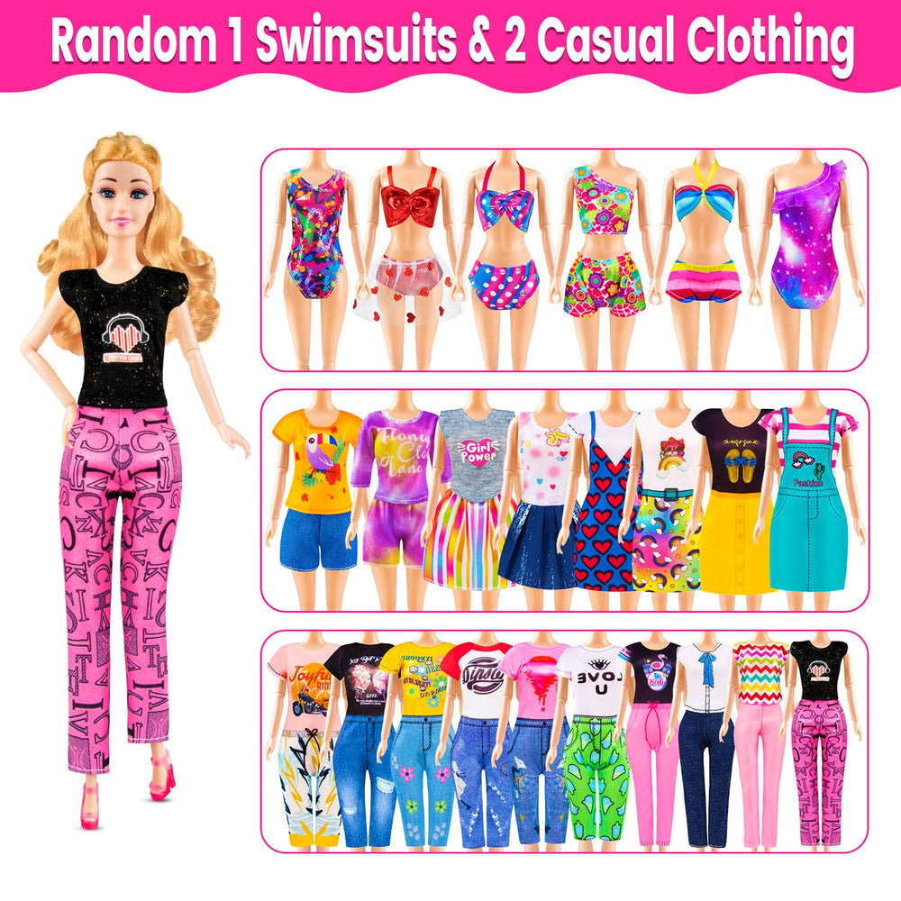 TQRAZ swimsuits ready for beach-themed doll adventures