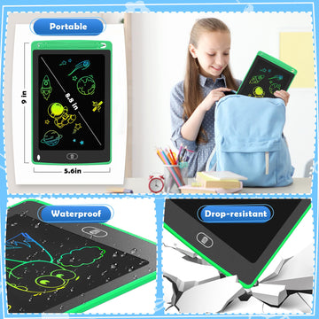 TQU 4-pack LCD doodle tablet lock switch to save screen content.