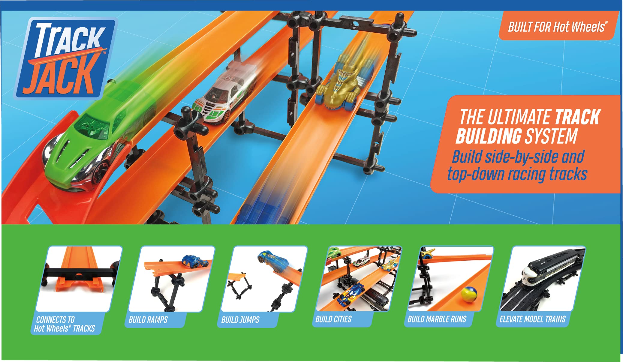 TrackJack snaps and joins closeup showcases secure connections for quick builds.