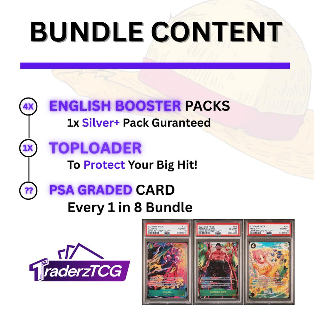 Gift-ready TraderzTCG One Piece TCG booster pack packaging for fans