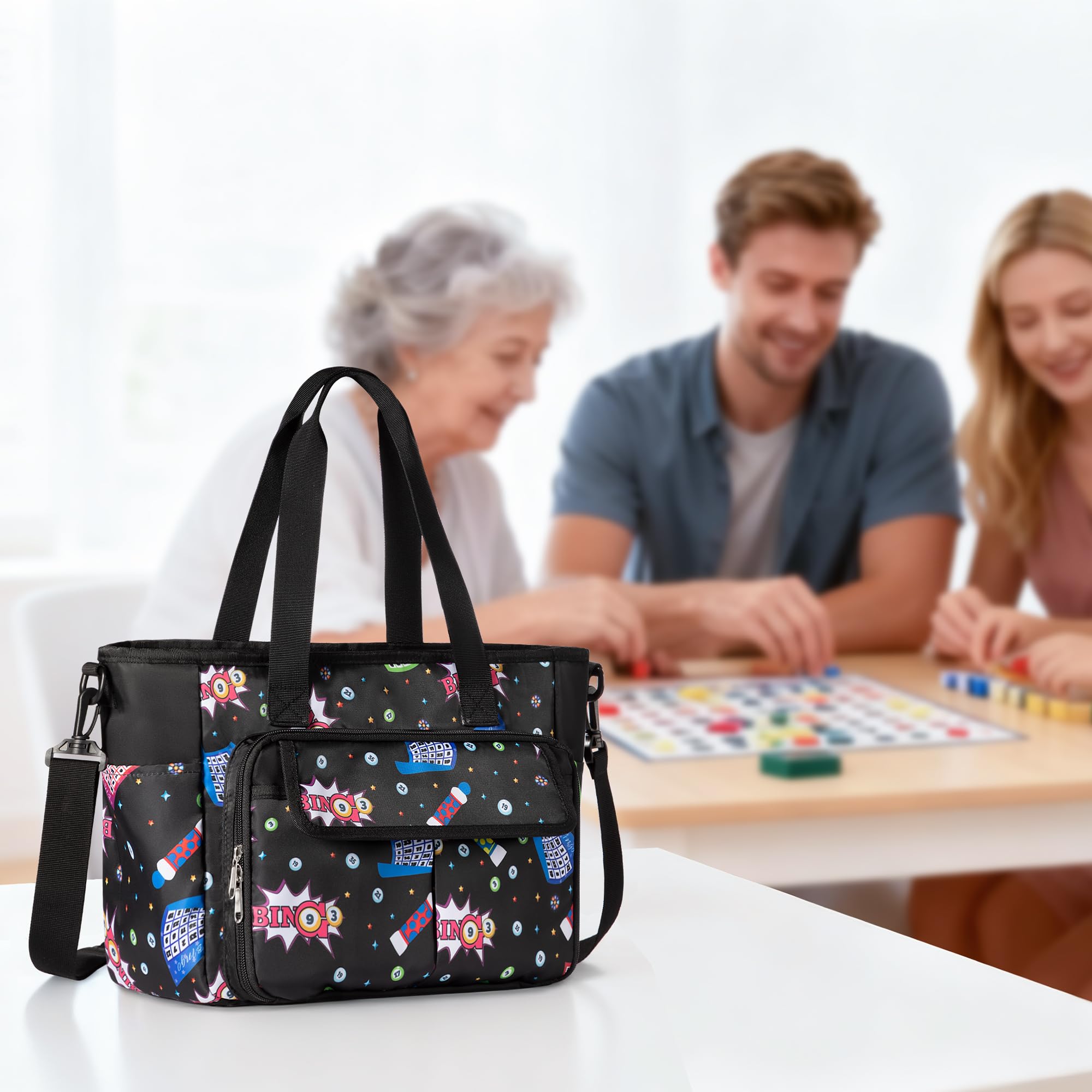 Trahzia Bingo Bag tablet sleeve protecting a 12.9 inch device on the go