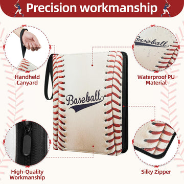 Traier 1080-pockets binder includes 60 removable sleeves for organization