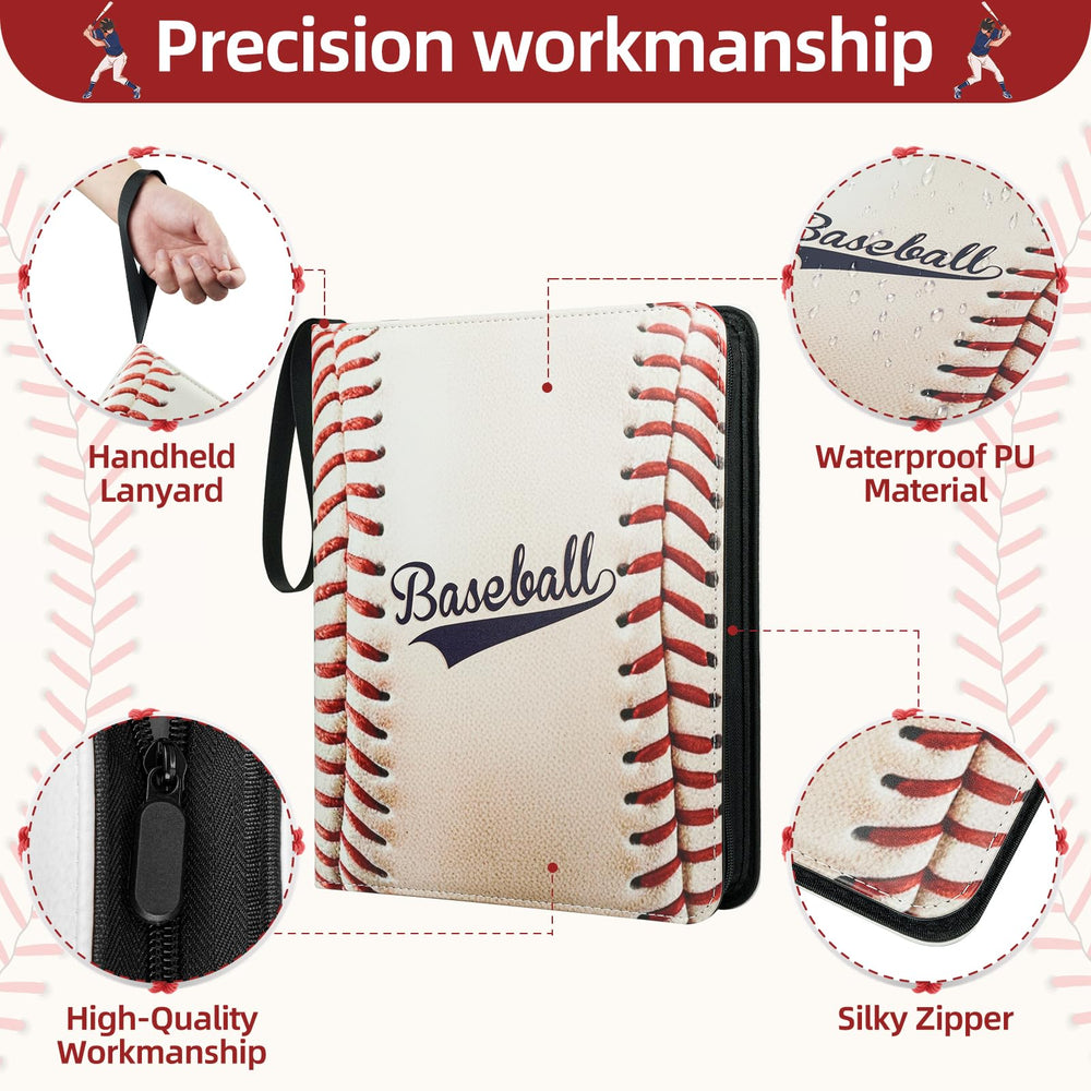 Traier 1080-pockets binder includes 60 removable sleeves for organization