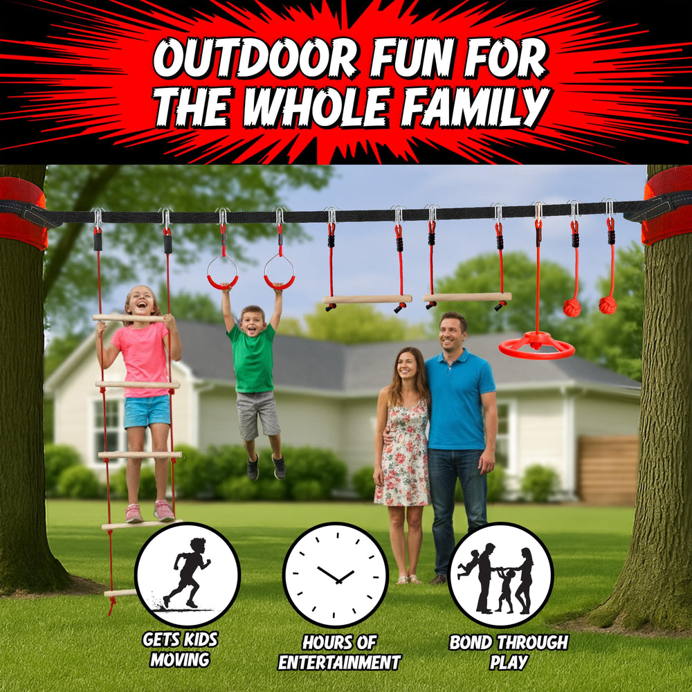 Trailblaze Ninja climbing net for kids outdoors