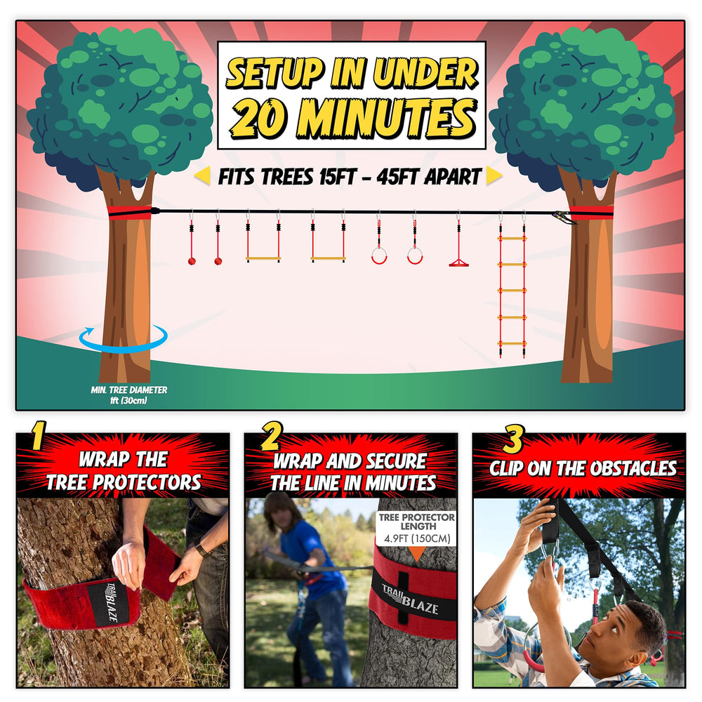 Trailblaze Ninja rope ladder ready for climbing challenges