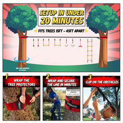 Trailblaze Ninja rope ladder ready for climbing challenges