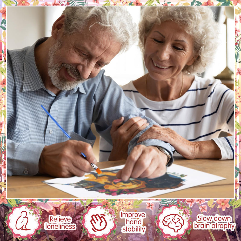 Trandraft senior friendly art activity kit promotes hands-on coordination.