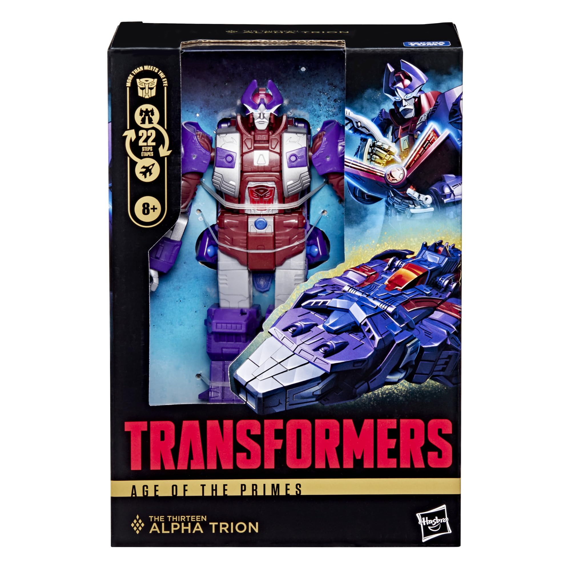 Alpha Trion hovercraft mode with sleek Cybertronian design for dynamic play