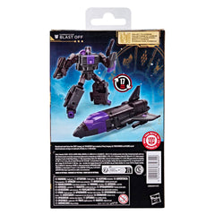 Transformers Blast Off with three blaster accessories for versatile poses.