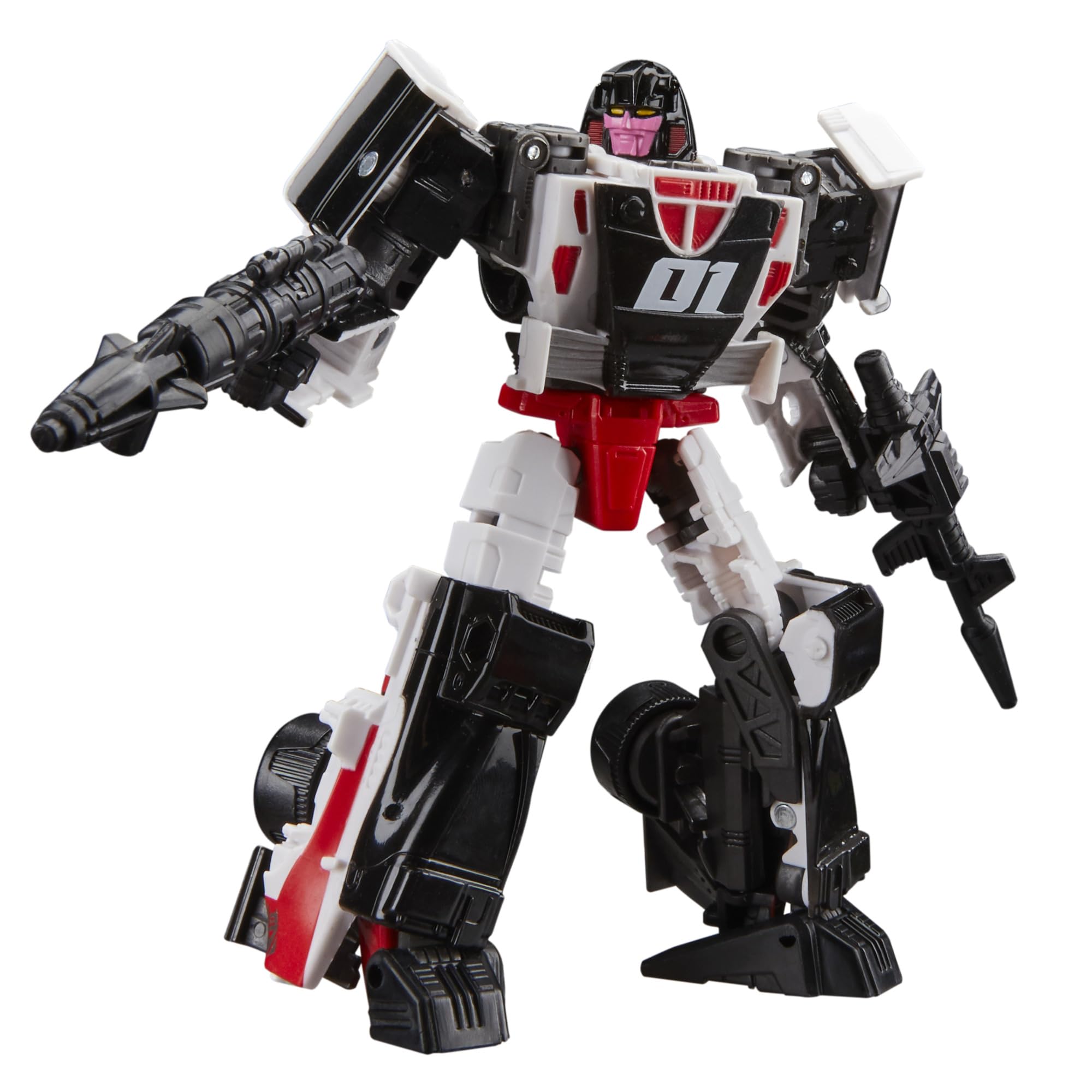 Transformers Age of the Primes Decepticon Crasher missile attachment shown.