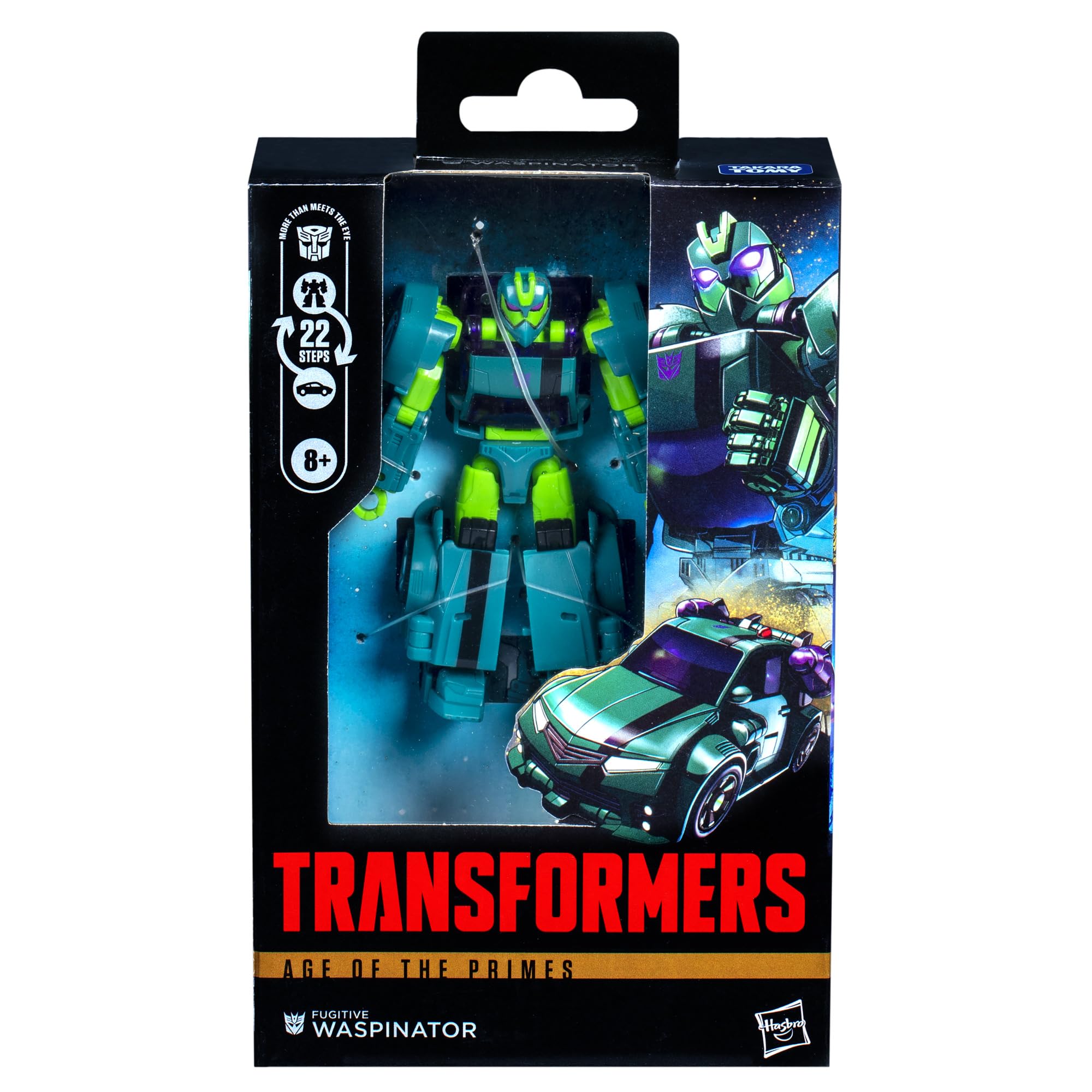 Transformers Fugitive Waspinator articulated joints enable varied poses.