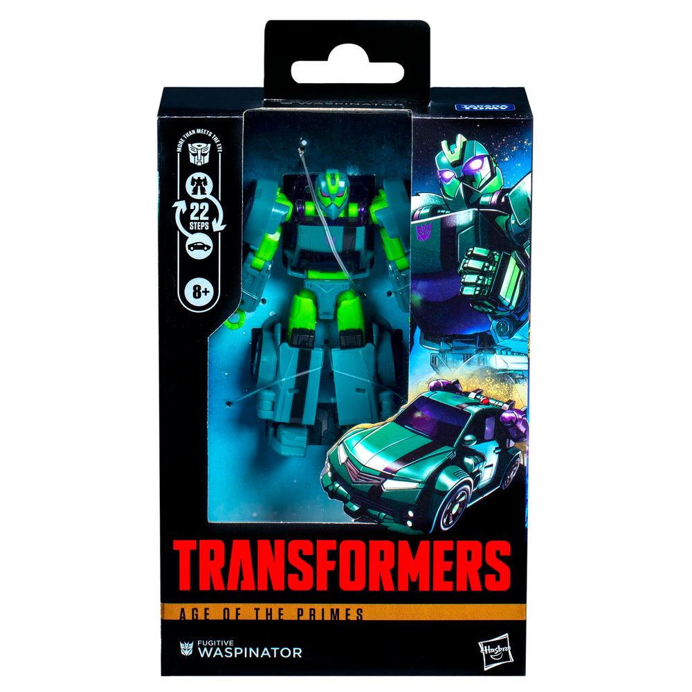 Transformers Fugitive Waspinator articulated joints enable varied poses.