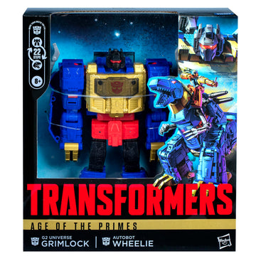 Transformers Age of the Primes Grimlock with articulated joints enables diverse poses.