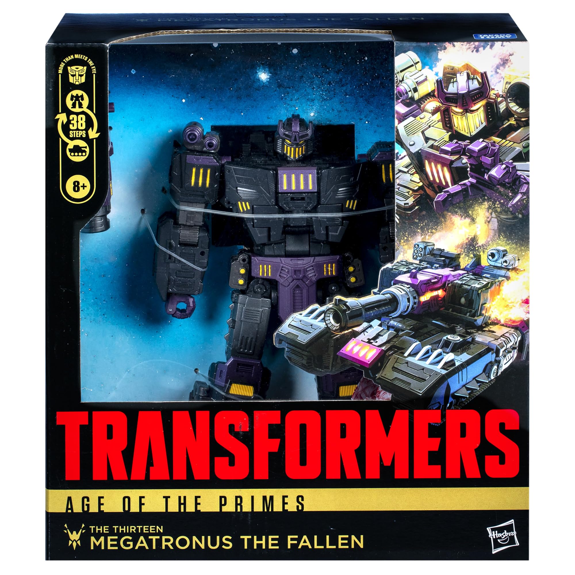Megatronus the Fallen's articulated joints enable dynamic poses for display