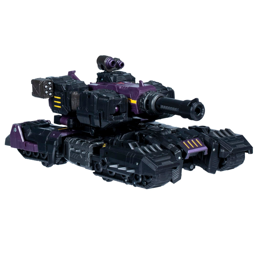 Megatronus the Fallen in tank mode for durable battle-ready play