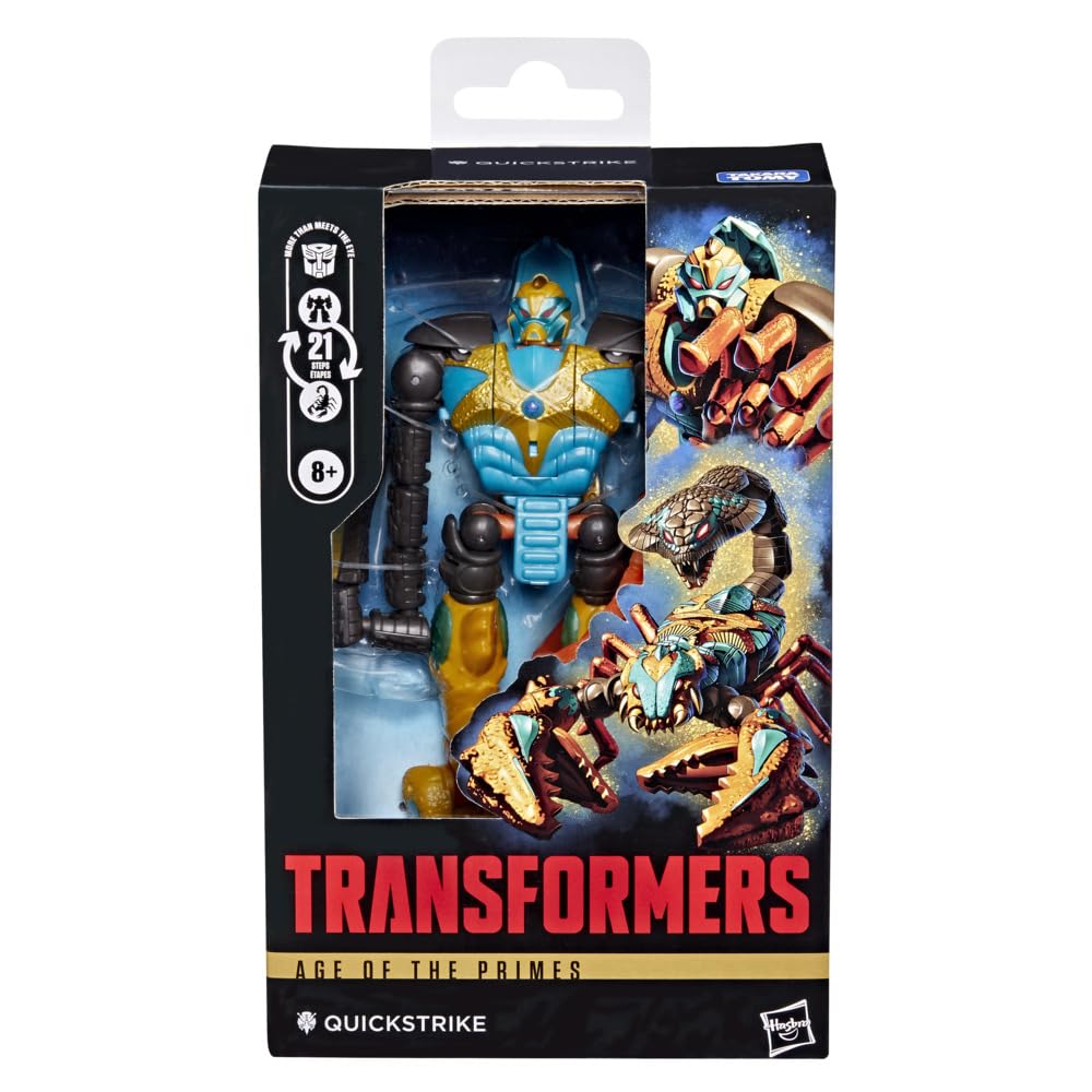 Transformers Quickstrike 21-step conversion sequence for tactile play.